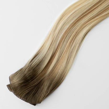 Hand Tied Weft, Straight – 10/8WBL SUNLIT TOPAZ (Dimensional Warm Blonde)